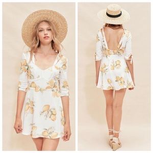 Nwt For Love & Lemons Limonada Mini Dress